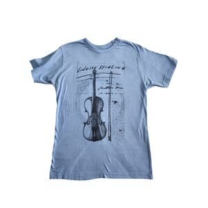 Lindsey Stirling Shatter Me Official T-Shirt Size M Concert Tee Heather Blue